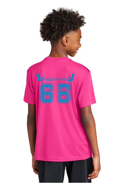 Maplewood 65 - Neon Pink w/ Aqua logo