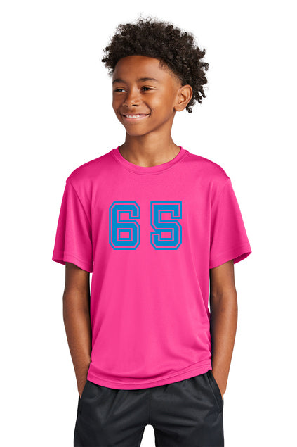Maplewood 65 - Neon Pink w/ Aqua logo