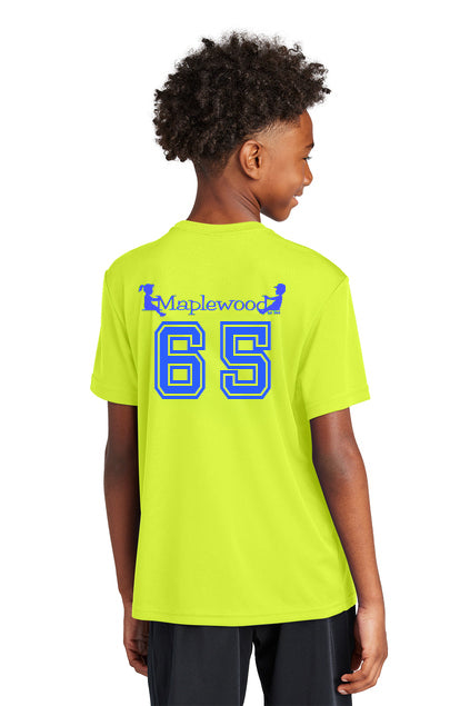 Maplewood 65- Neon Yellow w/ Blue logo