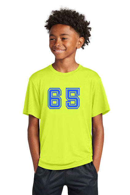 Maplewood 65- Neon Yellow w/ Blue logo
