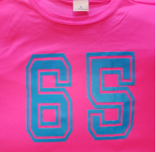 Maplewood 65 - Neon Pink w/ Aqua logo